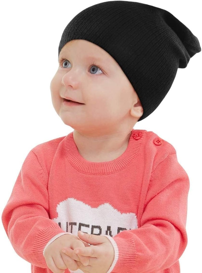 Zando Soft Kids Toddler Baby Beanie - Cute Warm Knit Winter Hat for Boys Girls Slouchy Beanies Daily & Halloween Wear - Image 3